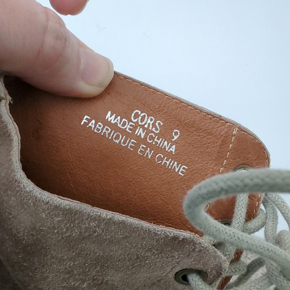 Jeffrey Campbell Cors Lace-Up Ankle Boot Womens Heels Brown‎ Suede 9 Booties - Picture 3 of 14